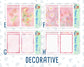 Kit 0253 - A5 - Daily Duo - Weekly Kit - February - Rosy Daydreams