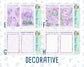 Kit 0263 - A5 - Daily Duo - Weekly Kit - April - Lavender Drift