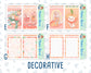 Kit 0278 - A5 - Daily Duo - Weekly Kit - August - Oops, All Peaches