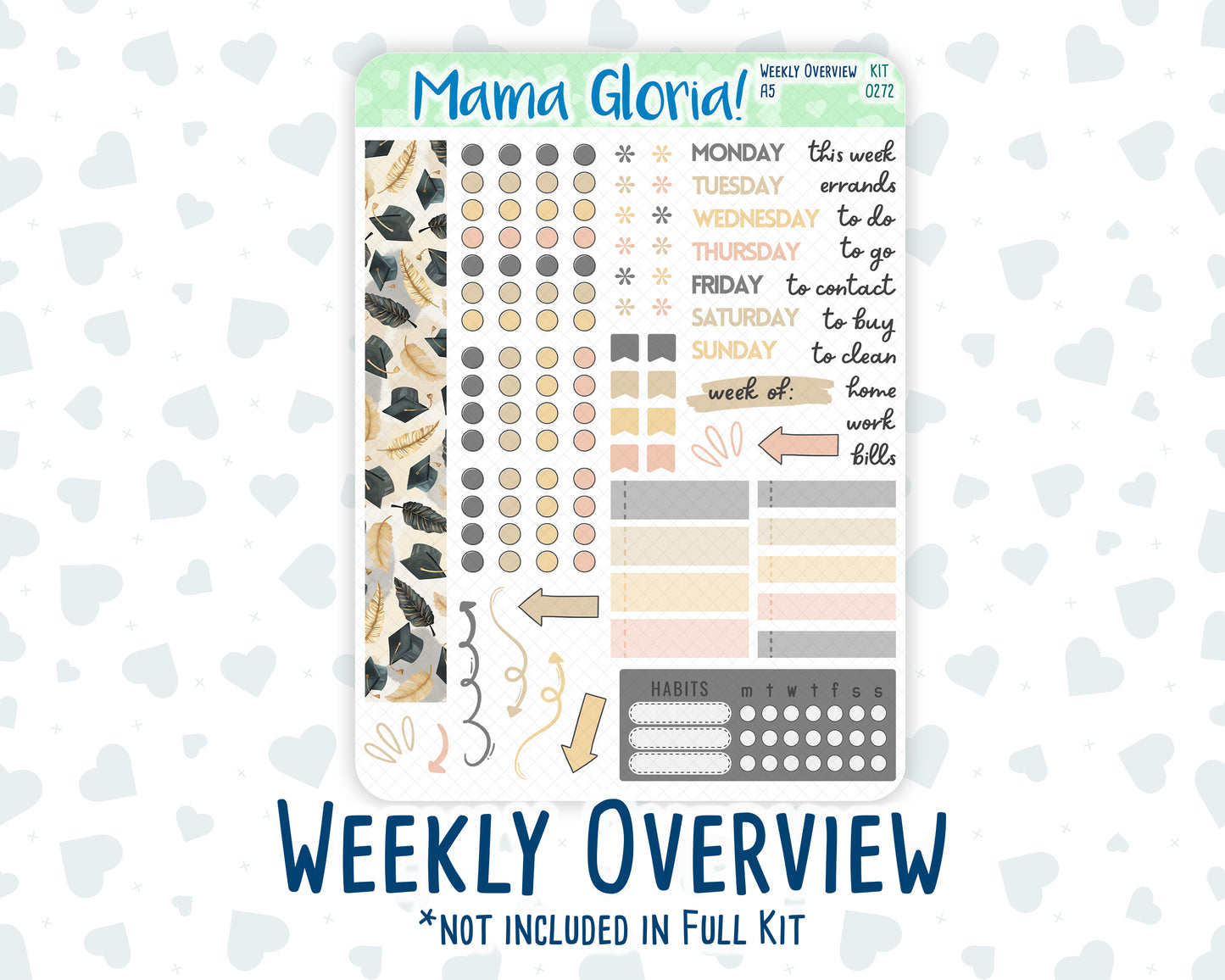 Kit 0272 - A5 - Daily Duo - Weekly Kit - May - Graduation