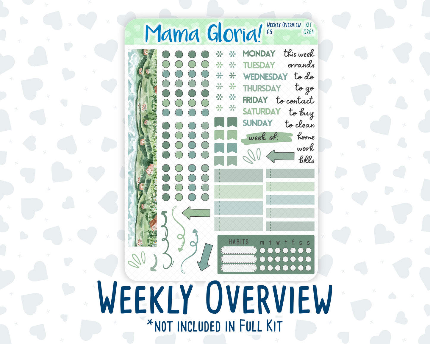 Kit 0264 - A5 - Daily Duo - Weekly Kit - May - Spring Walk