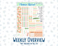 Kit 0228 - A5 - Daily Duo - Weekly Kit - August - Just Peachy