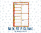 Kit 0240 - A5 - Daily Duo - Weekly Kit - November - Cozy Thanksgiving