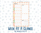 Kit 0228 - A5 - Daily Duo - Weekly Kit - August - Just Peachy