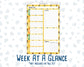 Kit 0277 - A5 - Daily Duo - Weekly Kit - August - Sunflower Drama Club
