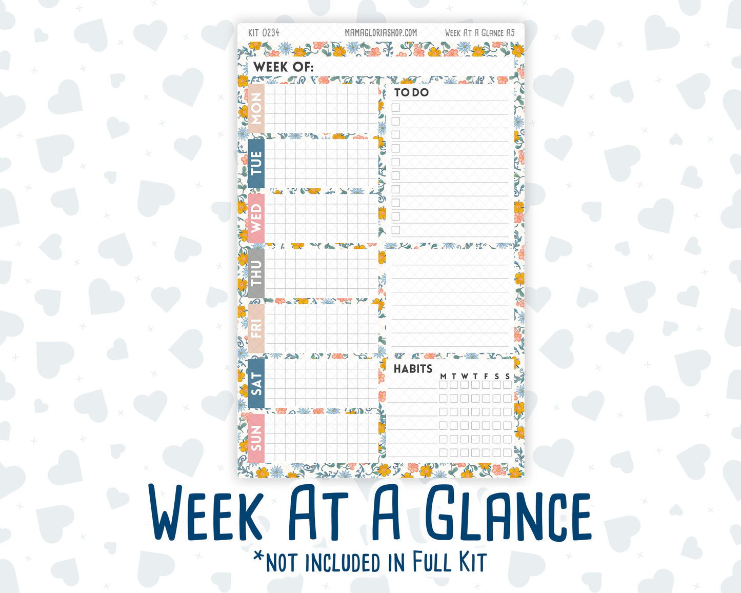 Kit 0234 - A5 - Daily Duo - Weekly Kit - September - REF - Kit 0234 – Reader’s Escape - September