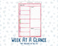 Kit 0253 - A5 - Daily Duo - Weekly Kit - February - Rosy Daydreams