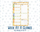 Kit 0229 - A5 - Daily Duo - Weekly Kit - August - Golden Faces