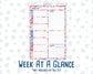 Kit 0273 - A5 - Daily Duo - Weekly Kit - July - Americana In Bloom