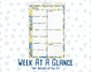 Kit 0274 - A5 - Daily Duo - Weekly Kit - July - Sunny Lemon Shore