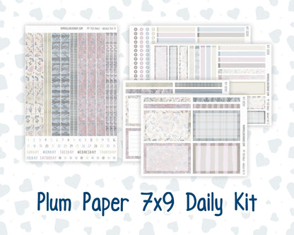 Kit 0250 - 7x9 - Plum Paper Daily - Weekly Kit - Quiet January
