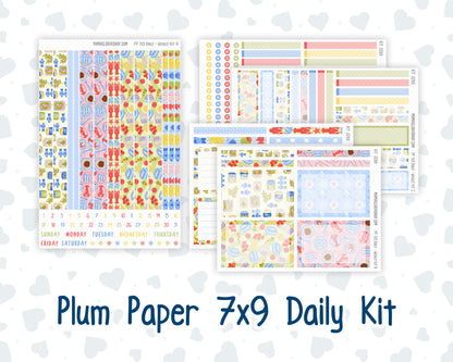 Kit 0269 - 7x9 - Plum Paper Daily - Weekly Kit - June - Dolce Mare