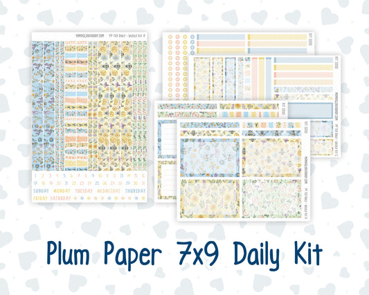 Kit 0265 - 7x9 - Plum Paper Daily - Weekly Kit - May - Honeybee Sky
