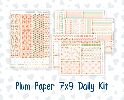 Kit 0228 - 7x9 - Plum Paper Daily - Weekly Kit - August - Just Peachy