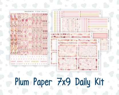 Kit 0294 - 7x9 - Plum Paper Daily - Weekly Kit - September - Rosy Reveria