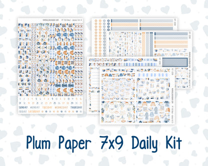 Kit 0299 - 7x9 - Plum Paper Daily - Weekly Kit - October - Book Nook