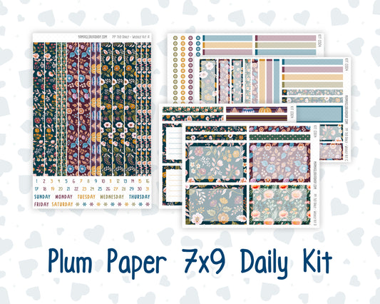 Kit 0304 - 7x9 - Plum Paper Daily - Weekly Kit - November - Autumn In Bloom