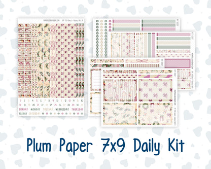 Kit 0307 - 7x9 - Plum Paper Daily - Weekly Kit - December - Velvet Hearth