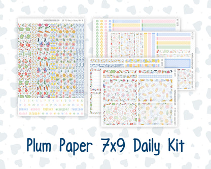Kit 0279 - 7x9 - Plum Paper Daily - Weekly Kit - August - Not Ready For School