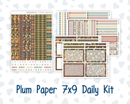 Kit 0302 - 7x9 - Plum Paper Daily - Weekly Kit - November - Thankful Season