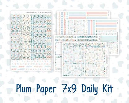 Kit 0251 - 7x9 - Plum Paper Daily - Weekly Kit - January - Pine & Paws