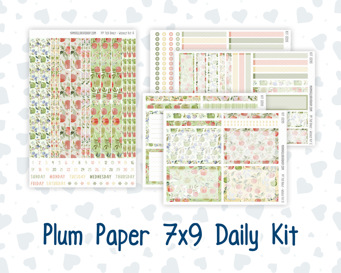 Kit 0295 - 7x9 - Plum Paper Daily - Weekly Kit - September - Apple Harvest