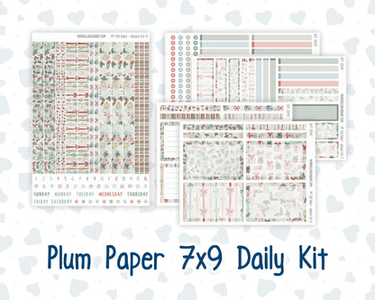Kit 0245 - 7x9 - Plum Paper Daily - Weekly Kit - December - Vintage Christmas