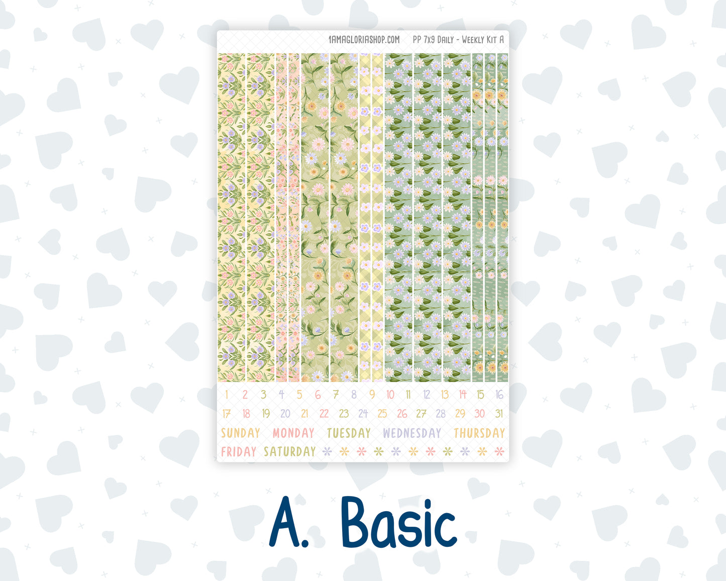 Kit 0280 - 7x9 - Plum Paper Daily - Weekly Kit - Half Past Six In August