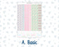 Kit 0262 - 7x9 - Plum Paper Daily - Weekly Kit - April - Spring Puffs