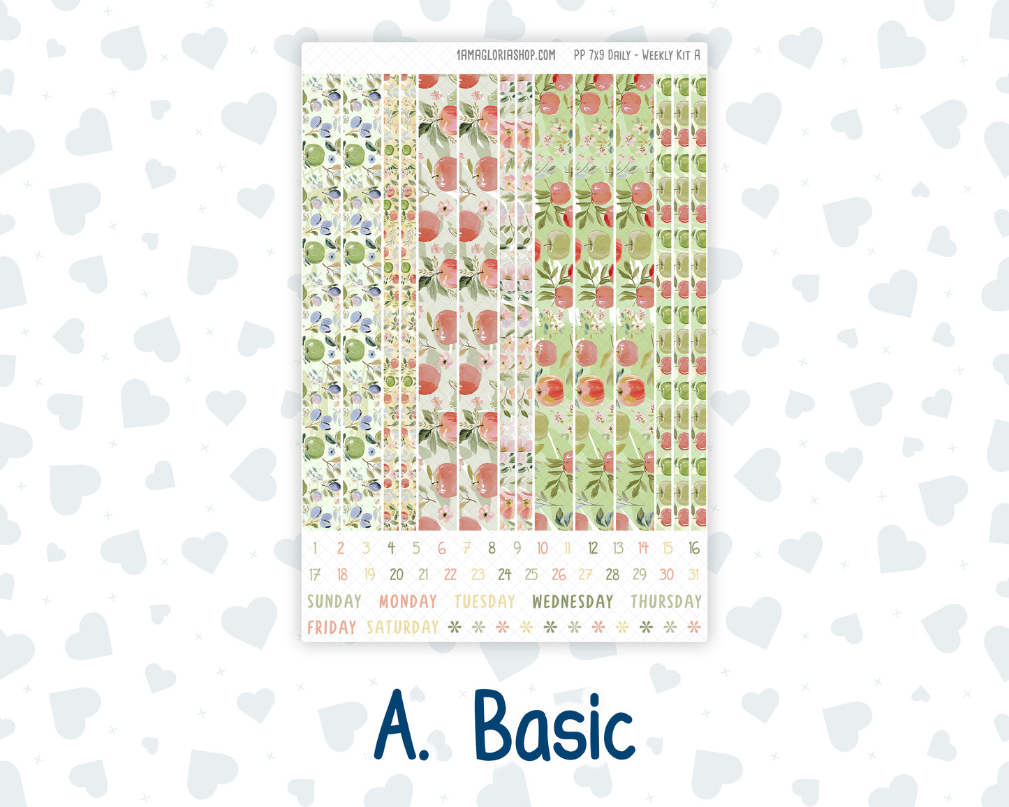 Kit 0295 - 7x9 - Plum Paper Daily - Weekly Kit - September - Apple Harvest