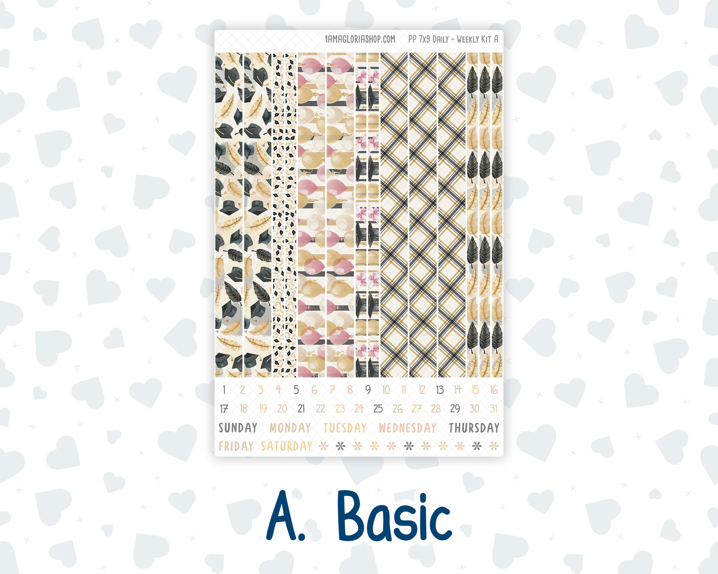 Kit 0272 - 7x9 - Plum Paper Daily - Weekly Kit - May - Graduation