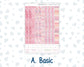 Kit 0253 - 7x9 - Plum Paper Daily - Weekly Kit - February - Rosy Daydreams