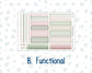 Kit 0257 - 7x9 - Plum Paper Daily - Weekly Kit - March - Blush Garden