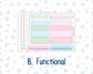 Kit 0262 - 7x9 - Plum Paper Daily - Weekly Kit - April - Spring Puffs