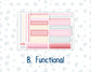 Kit 0254 - 7x9 - Plum Paper Daily - Weekly Kit - February - Valentine Village