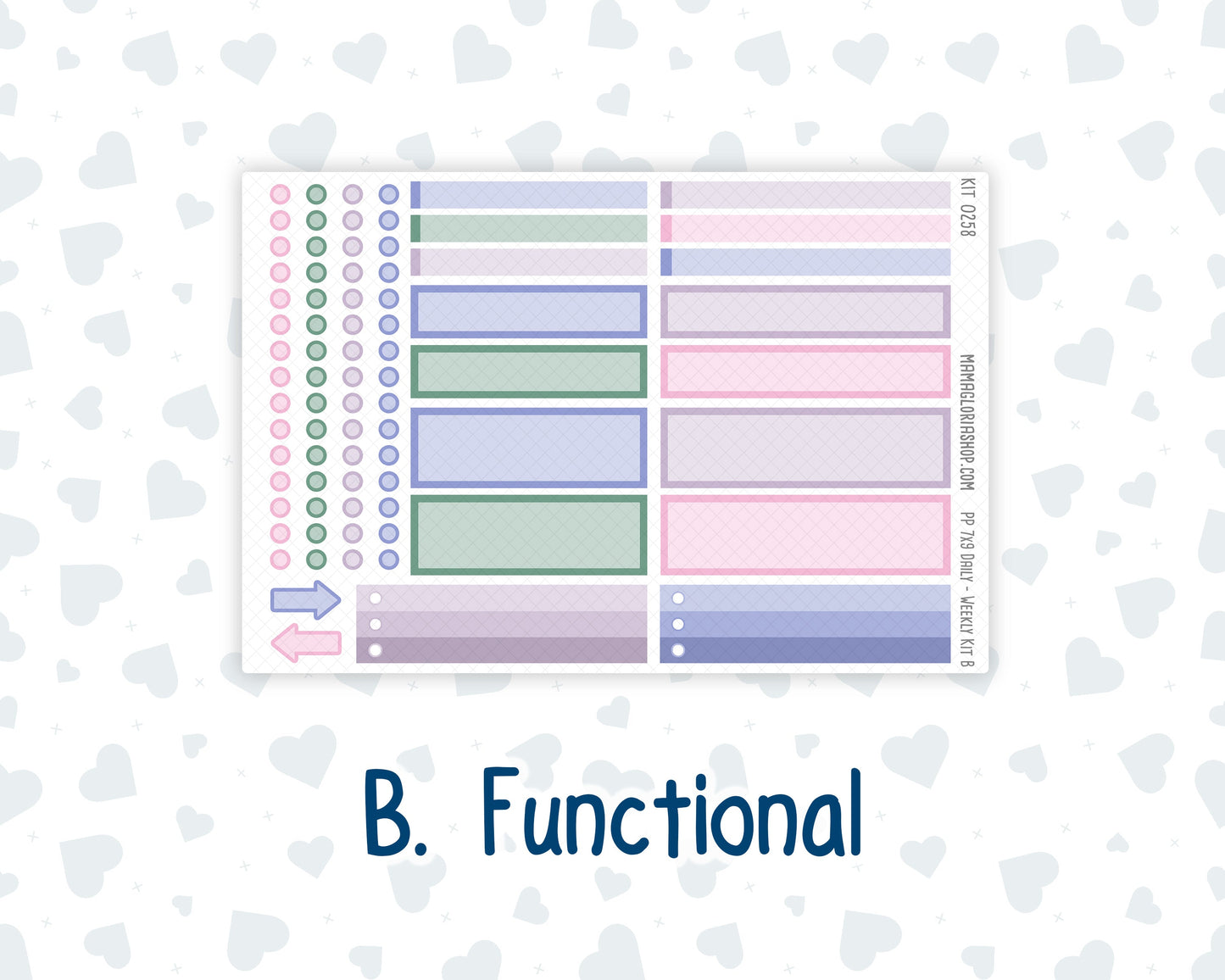 Kit 0258 - 7x9 - Plum Paper Daily - Weekly Kit - March - Plant Therapy