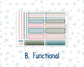 Kit 0275 - 7x9 - Plum Paper Daily - Weekly Kit - July - Tropical Safari Blush