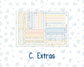 Kit 0265 - 7x9 - Plum Paper Daily - Weekly Kit - May - Honeybee Sky