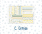 Kit 0274 - 7x9 - Plum Paper Daily - Weekly Kit - July - Sunny Lemon Shore