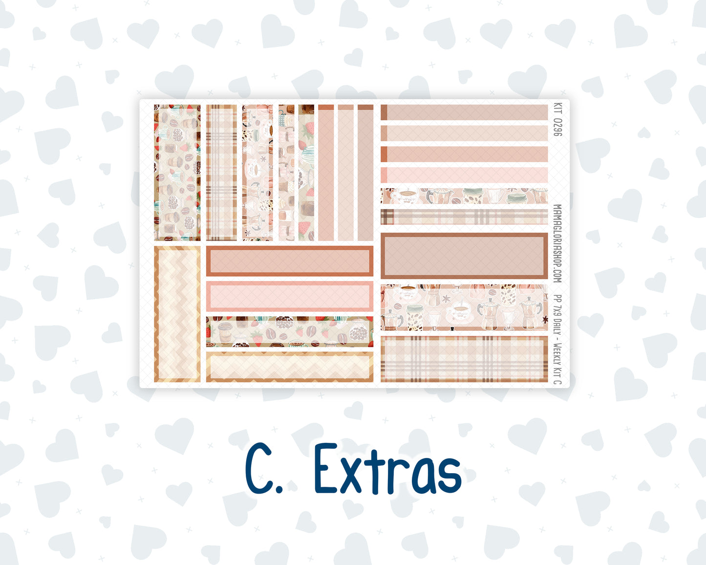 Kit 0296 - 7x9 - Plum Paper Daily - Weekly Kit - September - Coffee Break