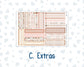 Kit 0296 - 7x9 - Plum Paper Daily - Weekly Kit - September - Coffee Break