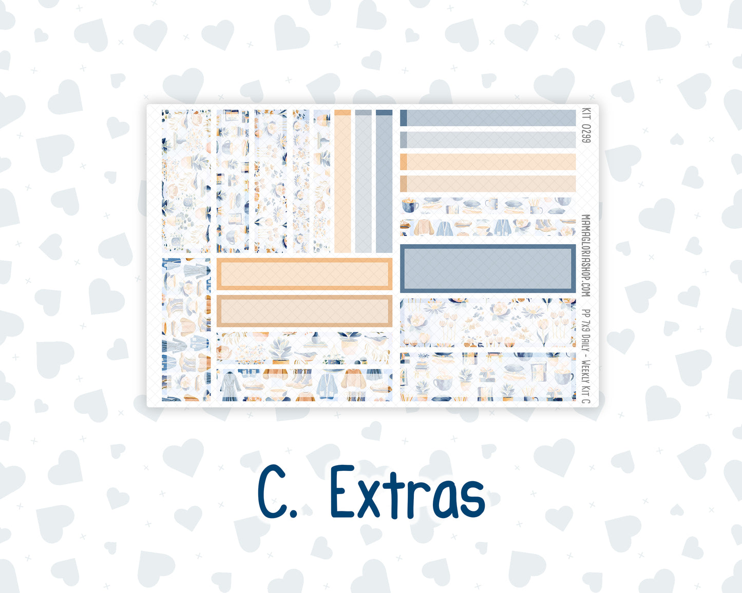 Kit 0299 - 7x9 - Plum Paper Daily - Weekly Kit - October - Book Nook