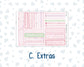 Kit 0253 - 7x9 - Plum Paper Daily - Weekly Kit - February - Rosy Daydreams