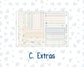 Kit 0261 - 7x9 - Plum Paper Daily - Weekly Kit - April - Llama Spring