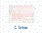 Kit 0297 - 7x9 - Plum Paper Daily - Weekly Kit - October - Pink Spell
