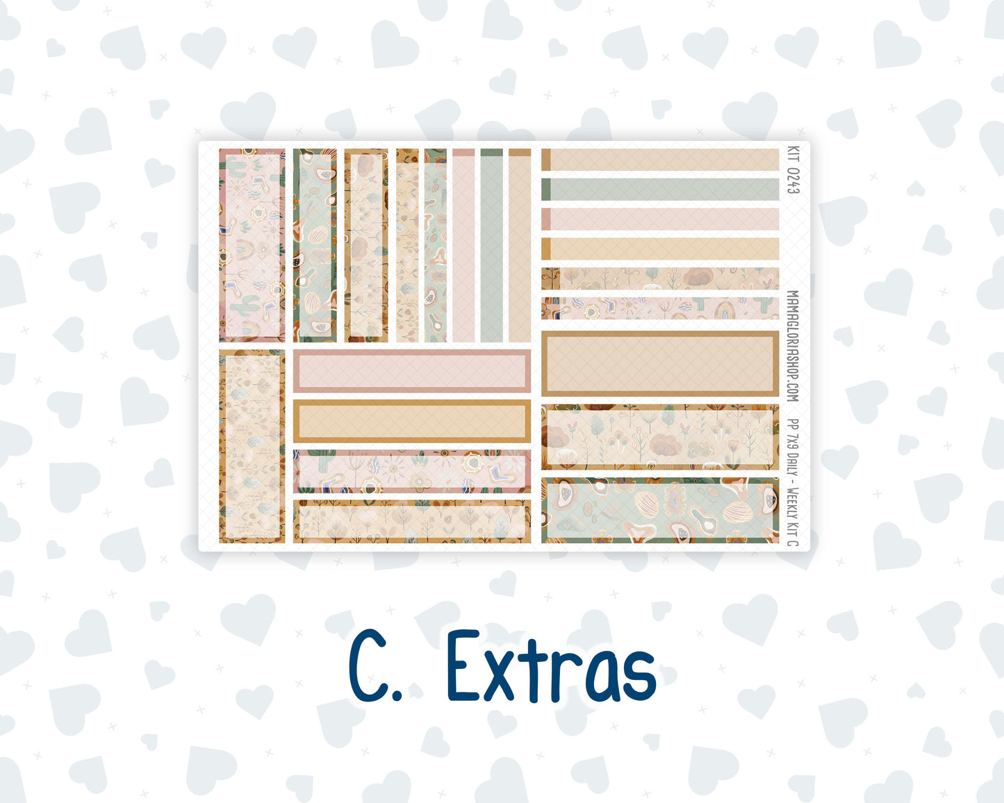 Kit 0243 - 7x9 - Plum Paper Daily - Weekly Kit - November - Boho Autumn