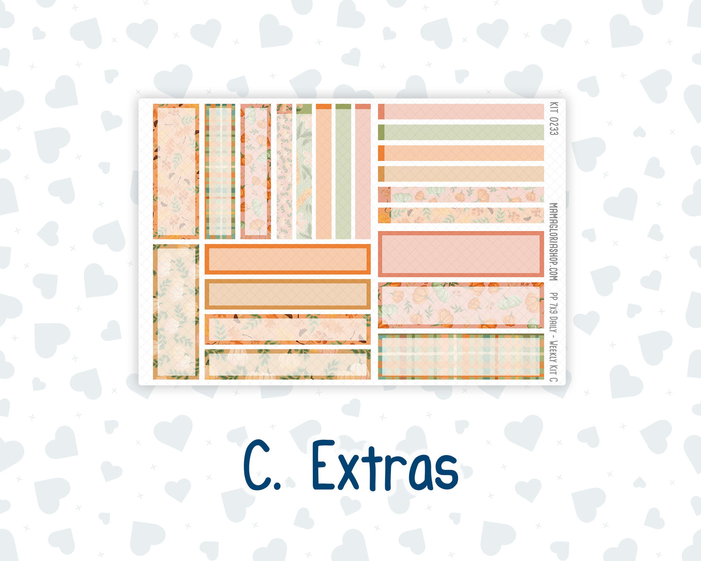 Kit 0233 - 7x9 - Plum Paper Daily - Weekly Kit - September - Cinnamon Days