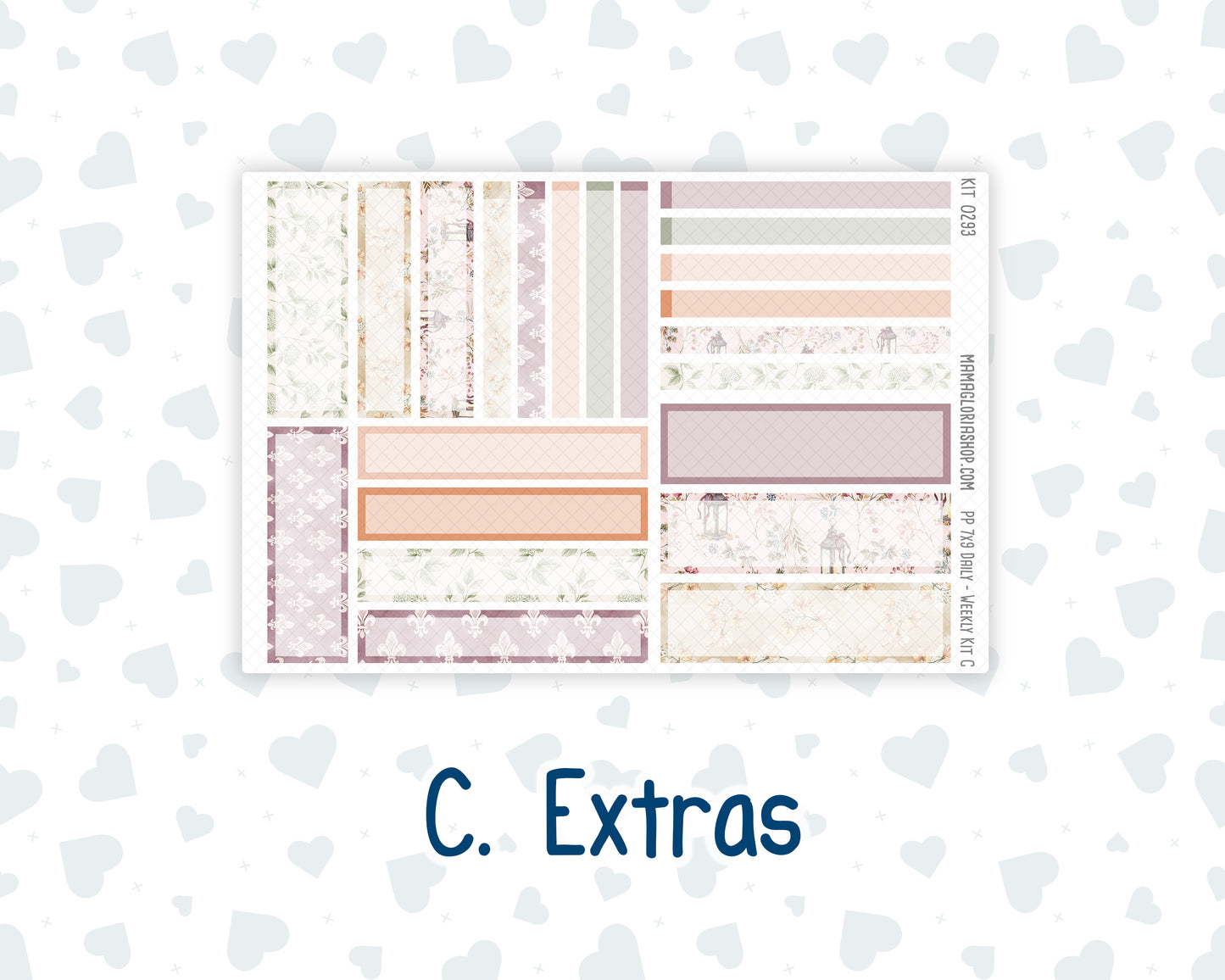 Kit 0293 - 7x9 - Plum Paper Daily - Weekly Kit - September - Fleur de Provence