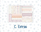 Kit 0293 - 7x9 - Plum Paper Daily - Weekly Kit - September - Fleur de Provence