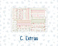 Kit 0308 - 7x9 - Plum Paper Daily - Weekly Kit - December - Knit & Holly